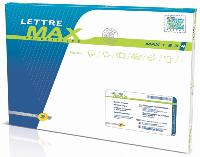 La lettre Max, une enveloppe de 2 cm d'épaisseur adaptée aux formats des BAL, est disponible en quatre formats.