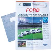 Pour promouvoir vers les professionnels sa gamme d'utilitaires, Ford, partenaire de la compétition internationale Champions League, a repris les codes du magazine sportif L'Equipe pour présenter la sélection 2008 de ses véhicules.