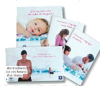Peugeot a édité des brochures mises à disposition des futures mamans au sein d'un réseau de gynécologues.