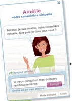 VirtuOz a créé Amélie pour le site de la CNAMTS, Ameli.fr.