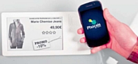 Grâce à la solution Phoceis, il est possible de télécharger des codes promotionnels directement sur son mobile NFC.