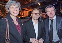 Agnès Ogier, directrice marketing de SNCF Voyages, Alain Holtz, Marketing Direct, et Bruno Lenglart, Sport 2000.