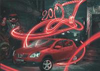 Nissan a créé un widgetfond d'écran. Une mémoire visuelle du véhicule présenté lors du Salon de l'automobile.