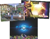 en 2009, electronic arts va lancer Sims 3, au réalisme accru, tandis que World of Warcraft a conquis plus de 10 millions de joueurs en ligne. Lancé en septembre, Spore est à la fois un réseau social, un outil créatif et un jeu.
