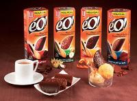 Déclinée en quatre saveurs au chocolat, la gamme éO! vise les 30-50 ans, une cible qui représenterait 40 % des consommateurs de biscuits céréaliers.