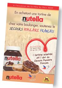 Nutella a choisi de le communiquer qu'auprès des parents, comme en témoigne sa campagne menée avec le Secours Populaire.