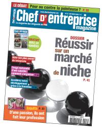 «Réussir sur un marché de niche«, Chef d'Entreprise Magazine, n° 42, octobre 2009.