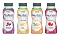 Le logo Nesfluid évoque les notions de fluidité, de légèreté et de dynamisme.