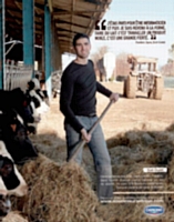 A travers sa nouvelle campagne qui se veut «humaniste», Danone met en avant ses liens avec les producteurs laitiers.