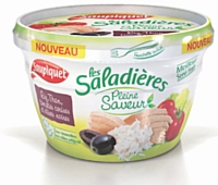 Le packaging des «Saladières pleine saveur» est adapté à la consommation nomade.