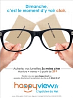 L'arrivée des sites de lunettes et lentilles en lignes tels que Happyview fait baisser les prix.