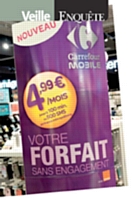 Carrefour lance une offre mobile à moins de 5 euros par mois.