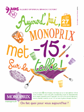 Une campagne multimédia pour Monoprix