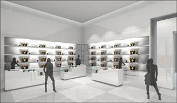 Louis Vuitton installe une boutique dans une exposition