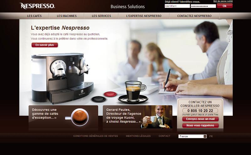 Nespresso Professionnel prévoit de doubler son chiffre d'affaires