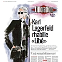 Karl Lagerfeld, rédacteur en chef d'un jour pour Libération