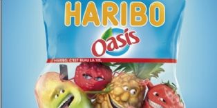 Les bonbons Haribo goûtent aux fruits Oasis