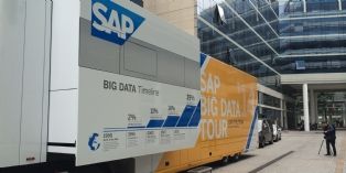 Quand SAP démontre dans un big camion l'usage de la data massive