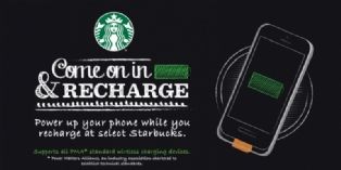 A Londres, les amateurs de café peuvent recharger gratuitement leur mobile chez Starbucks