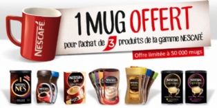 Nescafé offre des mugs collectors sous forme de prime promotionnelle