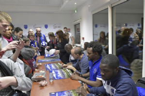 En janvier dernier, Maisons Babeau-Seguin a accueilli les fans de l'Estac dans ses locaux pour une séance de dédicaces avec les joueurs troyens.