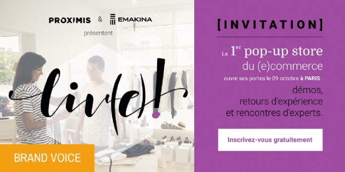 Découvrez liv(e)! le 9 octobre à Paris, le 1er pop-up store du (e)commerce connecté !