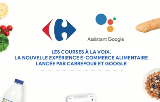 Carrefour propose les courses à la voix avec Google