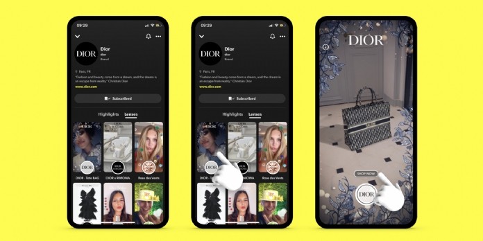 Snapchat lance Brand Profiles