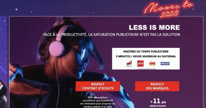 « Less is more », nouveau contrat commercial de NRJ Global.