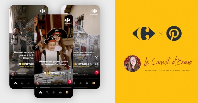 Carrefour déploie la première campagne créateur sur Pinterest en France