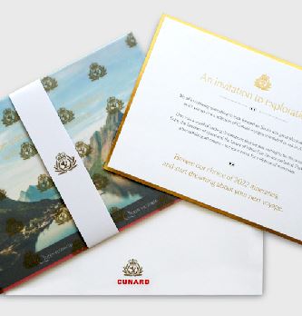 Cunard retrouve ses clients grâce à un courrier de luxe